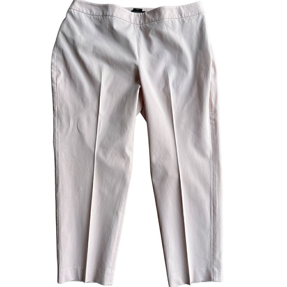 Talbots Women Chatham Curvy Pants, Light Pink, 18W